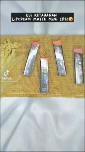 Lip Cream SR12 & Lip Matte Cream Mini SR12 (2gr) - Lipstik Cair SR12 Anti Luntur & Tahan Lama