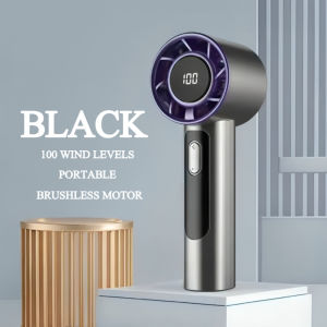 ELECTROBEATS R1 Portable Turbo Fan Rechargeable USB Air Cooling Fan Deskstop Fan 100 Wind Gear Speed