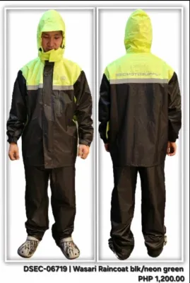 Original SEC Motorcycle Raincoat (Top & Pants Set) – Waterproof & Durable