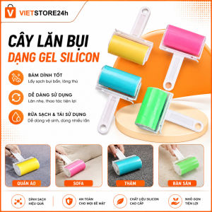 CÂY LĂN BỤI QUẦN ÁO LÔNG CHÓ MÈO DẠNG GEL SILICON CÓ THỂ TÁI SỬ DỤNG NHIỀU LẦN