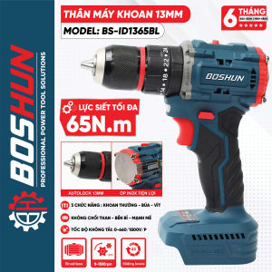 [ THÂN MÁY ] Khoan Pin BS-ID1365 Đầu Kẹp Autolock 13mm 3 Chức Năng Động Cơ Không Chổi Than