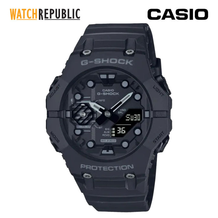 Casio G-Shock Black Resin Analog-Digital Watch For Men GA-B001-1ADR