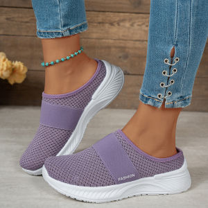Free Shipping WomenS Autumn Breathable Slip-On Shoes Available In Large Sizes Casual Style Comfortable And Stylish