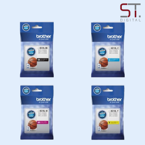 [Original] Brother LC451XL BK Black LC451XL C Cyan LC451XL M Magenta LC451XL Y Yellow High Yield Ink Cartridge for MFC-J1010DW DCP-J1050DW LC451XL LC 451XL