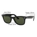 Ray-Ban Wayfarer - RB2140F 901  size 52 แว่นตากันแดด. 