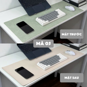 DeskPad Da PU 2 Mặt Kích Thước 40x80cm - Chống Nước - Chống Trầy - Dễ Vệ Sinh