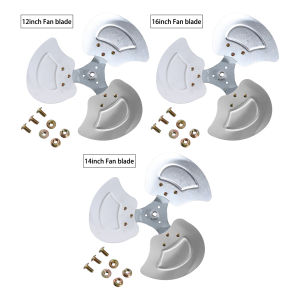 12/14/16inch 3 Leaves Aluminum Fan Blades Replacement Electric Fan Part for Industrial Floor Fan Ground Fanner Blade Accessories