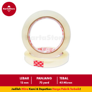 ISOLASI SOLATIP 1/2 INCH (12MM) X 72 YARD SNS BENING KUALITAS DAIMARU