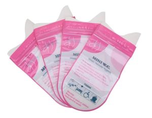 ของแท้ ถุงฉี่JIEMU ถุงสำรองใส่ปัสสาวะยามคับขัน สีชมพูความจุ700ml ห้องน้ำพกพา สุขภัณฑ์เคลื่อนที่ เคลื่อนที่ รถติดเดินป่า ผู้ป่วยติดเตียง