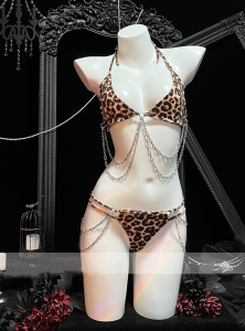 Đồ Lót Phụ Nữ quần áo ngủ gợi cảm thiết lập không tay Bikini v-cổ đàn hồi flain FAHION 2024 thiết kế mới U Gonna S