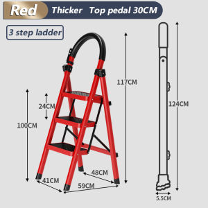 Ladder Home Folding Ladder Stainless Steel Ladder Multifunctional Staircase 3-6 Step Ladder Mobile Staircase