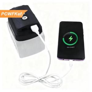 【PCWFKef】 1PCS cho 18V Li-ion pin trường hợp adapter kép USB cổng điện ngân hàng điện sạc điện thoại LED làm việc ánh sáng chuyển đổi đèn Pin