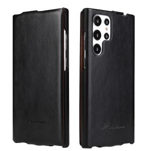 Vertical Flip UP Down Flip Leather Phone Case For Samsung Galaxy S25S24S23S26 Ultra S24S23 Plus Wallet Card Slot back cover2026