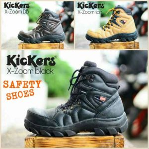 sepatu safety boot premium kickers x zoom premium /bisa bayar di tempat
