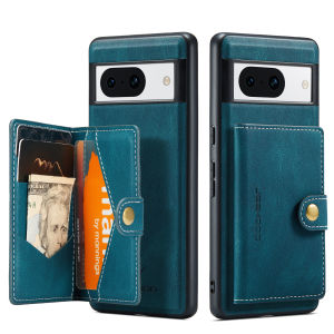 2 in 1 Detachable Leather Cards Bag Wallet Case for Google Pixel 8 8A 7A 7 6 Pro 7Pro Magnetic Pocket Purse Business Cover Funda