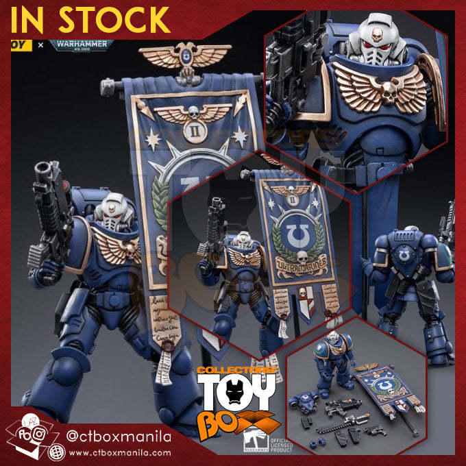 JOYTOY Warhammer 40k 1/18 Figura De Acción Ultramarines Heroes Of The Chapter Primaris Ancient Posca Regalos Coleccionables, Juguetes Para Niños Mayores De 15 Años Y Adultos De 4.7 Pulgadas