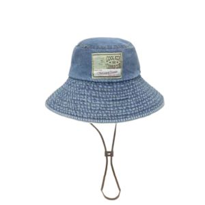 LUMINOU Chống nắng Mũ tai bèo denim nữ Chống gió Có dây rút Mũ che nắng Tất cả phù hợp Mũ che nắng vành lớn Mùa hè