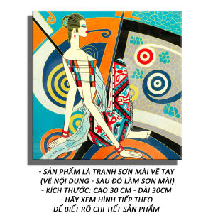 Tranh Treo Tường Phòng Khách - Sắc Màu Thanh Xuân 02 - Tranh Minh Hiền (KT 30 X 30 CM)