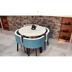 90cm Dining table with chairs/Meeting table/Reception Table SG ready stock