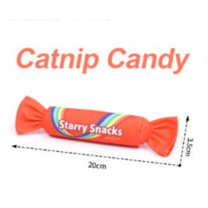 SKISOPGO Cat Stuffed Chew Toys Catnip Bolster Pillow Mini Cat Mint Grass Candy Stick Pet Stuffed Toy