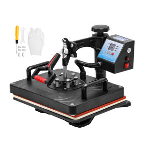 【รับประกัน 10 ปี】 เครื่องกดความร้อน 5IN1/3IN1 มัลติฟังก์ชั่น เครื่องรีดความร้อนแบบสวิง 200-450°F ปรับอุณหภูมิได้ สามารถตั้งเวลาได้ ใช้หมึกละลายระเหิด สามารถใช้กับเสื้อยืด หมวก จานเซรามิค กระเบื้องเซรามิค ถ้วย ที่รองแก้ว และวัสดุอื่นๆ