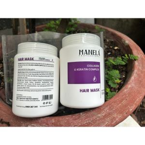 HẤP DẦU PHỤC HỒI Ủ TÓC COLLAGEN & KERATIN COMPLEX MANELA 1000ml