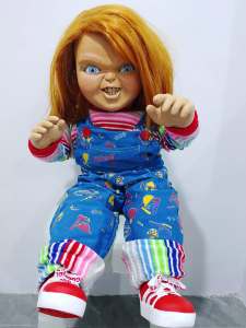 Good Guy Chucky Doll Childs Play Angry Version Life Size Move Base 30 Inches Collectible