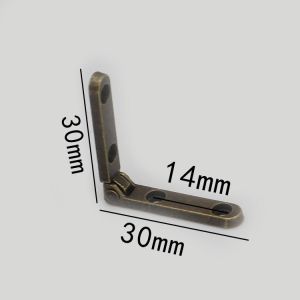 10 buah/tas Engsel 90 Derajat Bahan Zinc Alloy Engsel pivot Engsel siku L Engsel Engsel Siku Untuk Kotak Kayu / Perhiasan