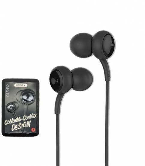 HEADSET REMAX RM-510 HF WITH EARBUDS RM 510 CONCAVE CONVEX DESAIN