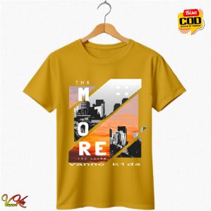 Baju kaos Distro Anak maksimal usia 3-16Tahun katun combet 24s DTF printing