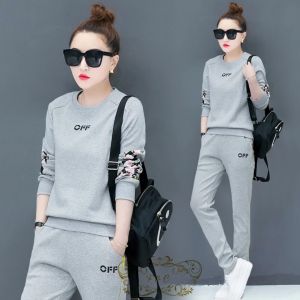 Setelan wanita model lengan panjang / set off / Setelan wanita / Setelan training / Setelan olahraga / pakaian wanita (GOOD QUALITY)