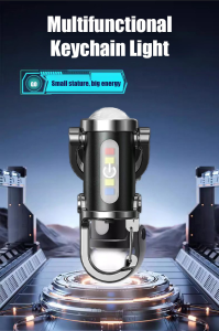 Red and blue flash Emergency light Lighting 7 Dimming Compact and portable waterproof Lighting Mini Flashlight