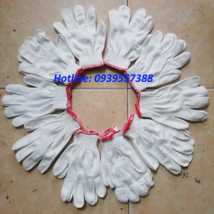 Combo siêu rẻ tiện lợi 10 đôi găng tay sợi len trắng