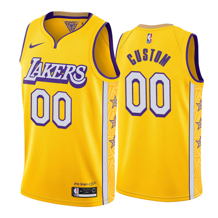 Lakers jersey with stars on deals the side