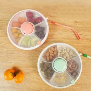 SZXBOGS with Lid Snack Container Moisture-proof Leak Proof Kids Snack Spinner Portable Rotating Snacks Organizer Snack