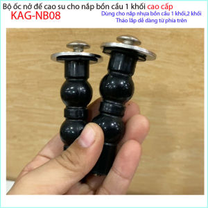 [HCM]Ốc nắp cầu liền khối LInax KAG-NB08 ốc Inox gắn nắp đậy cầu  American ốc nở nắp Toto đế cao su dài dùng cho 100% chắc chắn sử dụng tốt