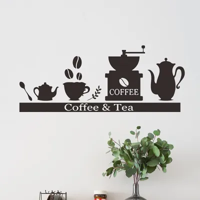 Youhome สติกเกอร์แก้วกาแฟ ชา cafe coffee สำหรับตกแต่งผนัง ตกแต่งห้องนอน ร้านกาแฟ FX-A288