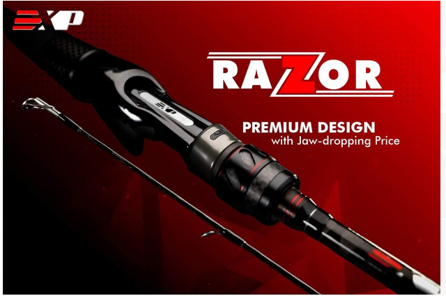 EXP RAZOR ROD Carbon Fiber 2PCS Fishing Rod Medium Light M Medium