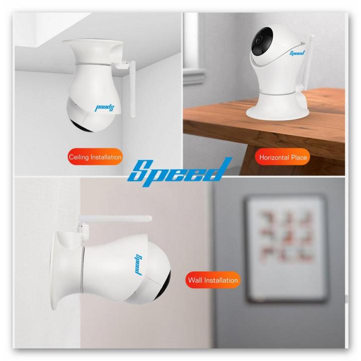 กล้องวงจรปิดไร้สาย IP Camera SPEED WIFI HD 2.0MP/1080p P2P Home ...