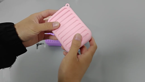 Silicone Soap Holder Storage Box With Leak Proof Lid and Drainage Layer For Bathroom Travel Storage Soap Organizers Case