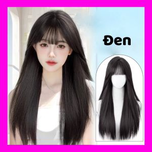 [TẶNG LƯỚI] Tóc giả nữ nguyên đầu dài thẳng có da đầu - TG87