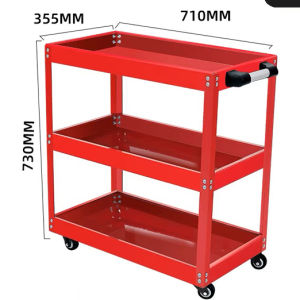 400kg Heavy Duty 3 Layers Service Cart Metal Steel Tool Cart Trolley Barang Garaj Bengkel Tools Shelf Storage Toolcart