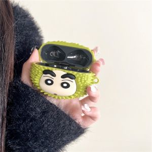 3d การ์ตูน Crayon Shin-Chan สําหรับ Apple AirPods 1 2 3 Pro สําหรับ AirPods Pro2 กรณีน่ารักหูฟังป้องกันกรณีหูฟังอุปกรณ์เสริม