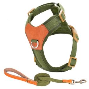 Dog Harness Large for Small Dogs No Pull with Leash Adjustable Clip Comfortable and Secure Buckles