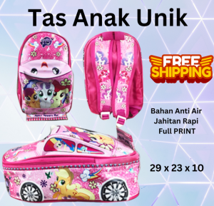 BGC Tas Ransel Sekolah Anak TK Tas Mobil On The Road My Little Pony - Pink OTR PONY