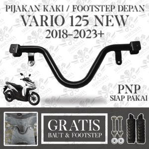 Pijakan Depan VARIO 125 New Terbaru 2018-2025+ Keyless PNP Siap Pakai Step Bastep Postep Bostep