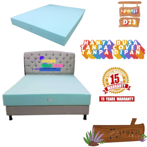 Sponji D23 Asli Mattress Kasur Lembaran Single - Garansi 15 Tahun Anti Kempes
