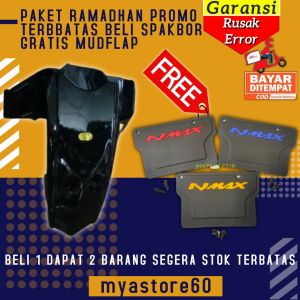 PAKET SPESIAL BIG SELL Spakbor Kolong Datar FREE MUDFLAP BELAKANG PELINDUNG MESIN YAMAHA ALL NEW NMAX N MAX 2020 2021 New