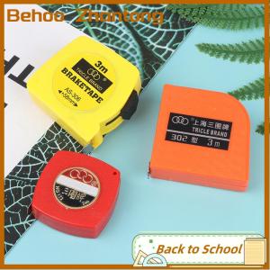 Behoo 2/3 Meters Retractable Ruler Tape Portable Mini Metal Pull Ruler Tape Measure