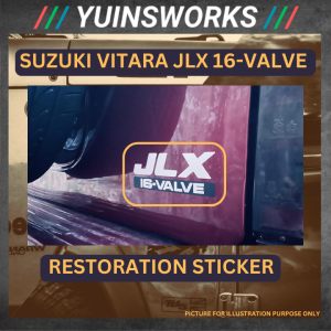 VITARA JLX 16-VALVE Premium PVC Sticker Escudo Sidekick (LIMITED UNIT)